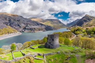 Castle at Llanberis in Snowdonia National Park