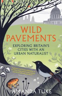 Wild Pavements book cover featuring a bird, greenery and a tree
