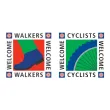Visit Britian Walkers and Cyclists Welcome logos