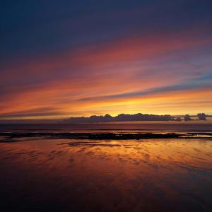 YHA Borth sea view sunset