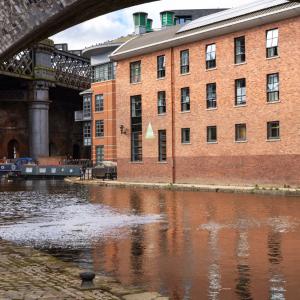YHA Manchester from across the canal