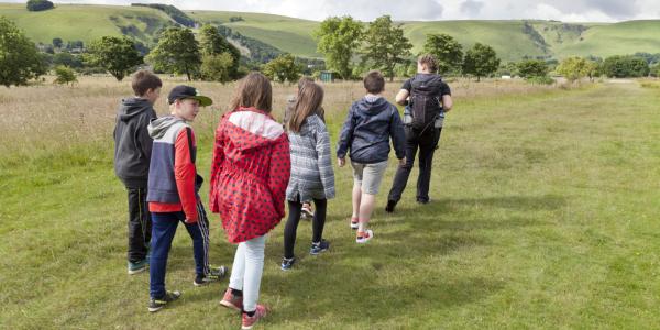 Youth group in the Peak District