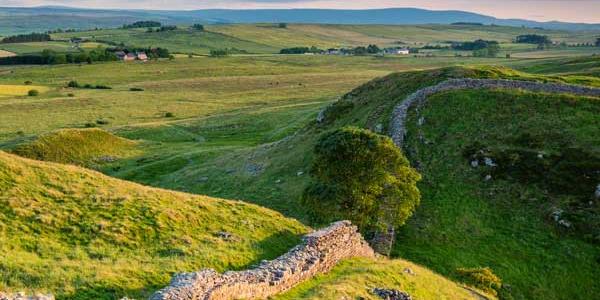Northumberland view over Hadrian's Wall