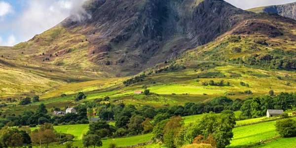 View of Welsh countryside