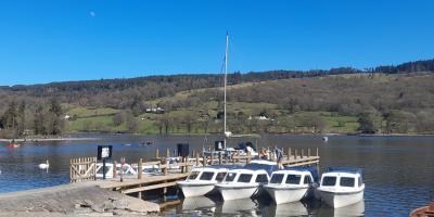 Coniston water on a sunny day
