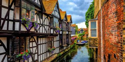 Medieval house near river Stour, Canterbury