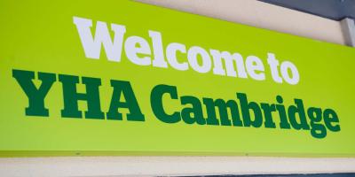 YHA Cambridge Sign