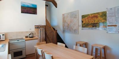 Dining room at YHA All Stretton Bunkhouse