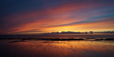 YHA Borth sea view sunset