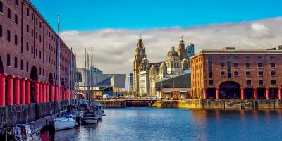 Liverpool docks view