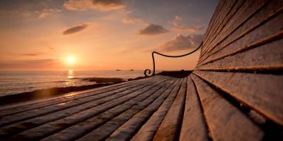 Sunset overlooking Treyarnon Bay
