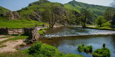 Dovedale Stepping stones and river Dove