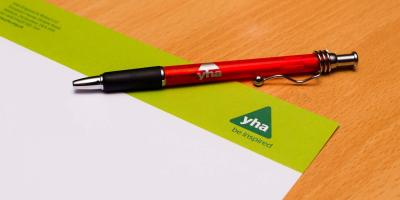 Meeting room stationary YHA Eyam Pen