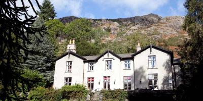 Hostel view and gardens at YHA Coniston Holly How YHA Coniston Holly How External Image