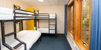 YHA Chester Trafford Hall bedroom with bunk beds