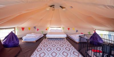 Premium bell tent interior Premium bell tent interior