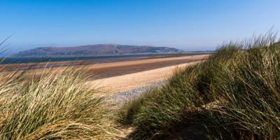 Landscape view of Conwy Morfa Beach