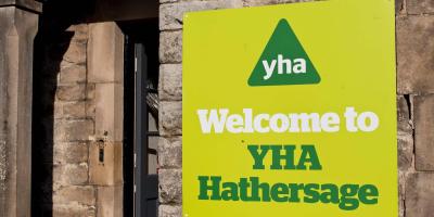 YHA Hathersage Sign