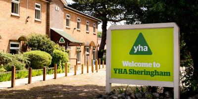 YHA Sheringham Sign