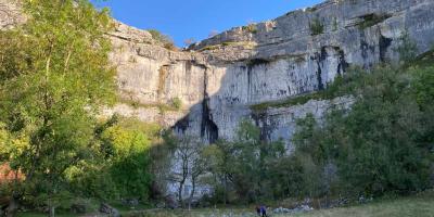 Malham cove on a sunny day