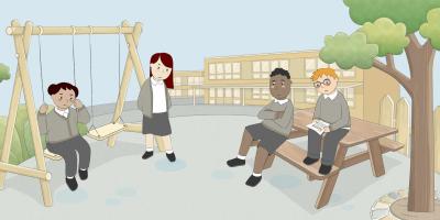No child left behind illustration