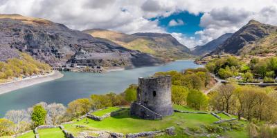 Castle at Llanberis in Snowdonia National Park