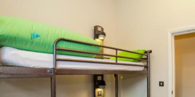 Top section of a bunk bed