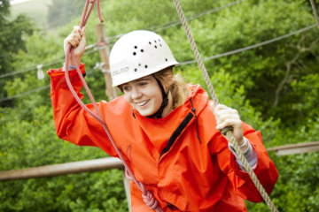 Child enjoying an activity with YHA