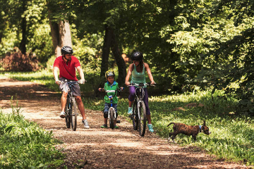 Family cycling