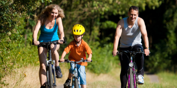 Family cycling