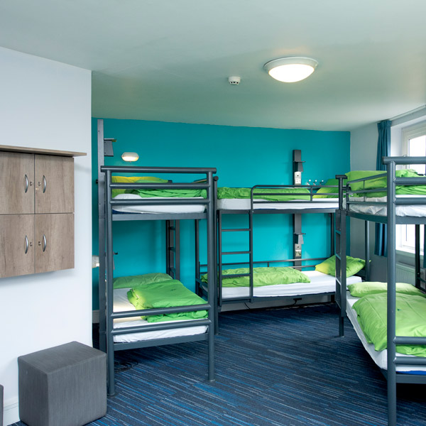 A dorm room at YHA London Thameside