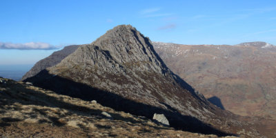 View of a mountain over a lake