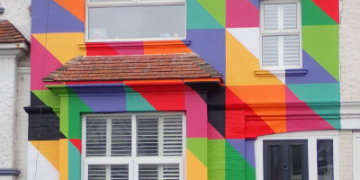 Colourful house in Brighton