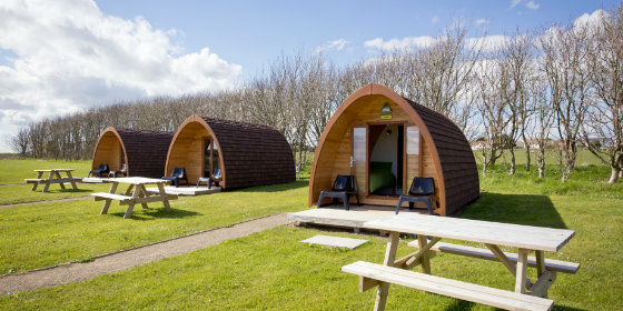 Camping pods at YHA Manorbier