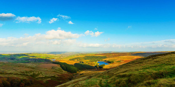 View of the countryside