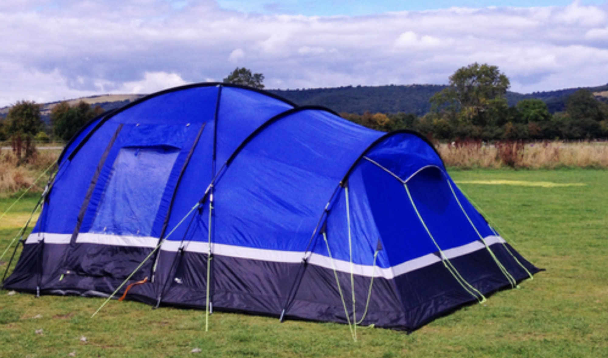 blue tent