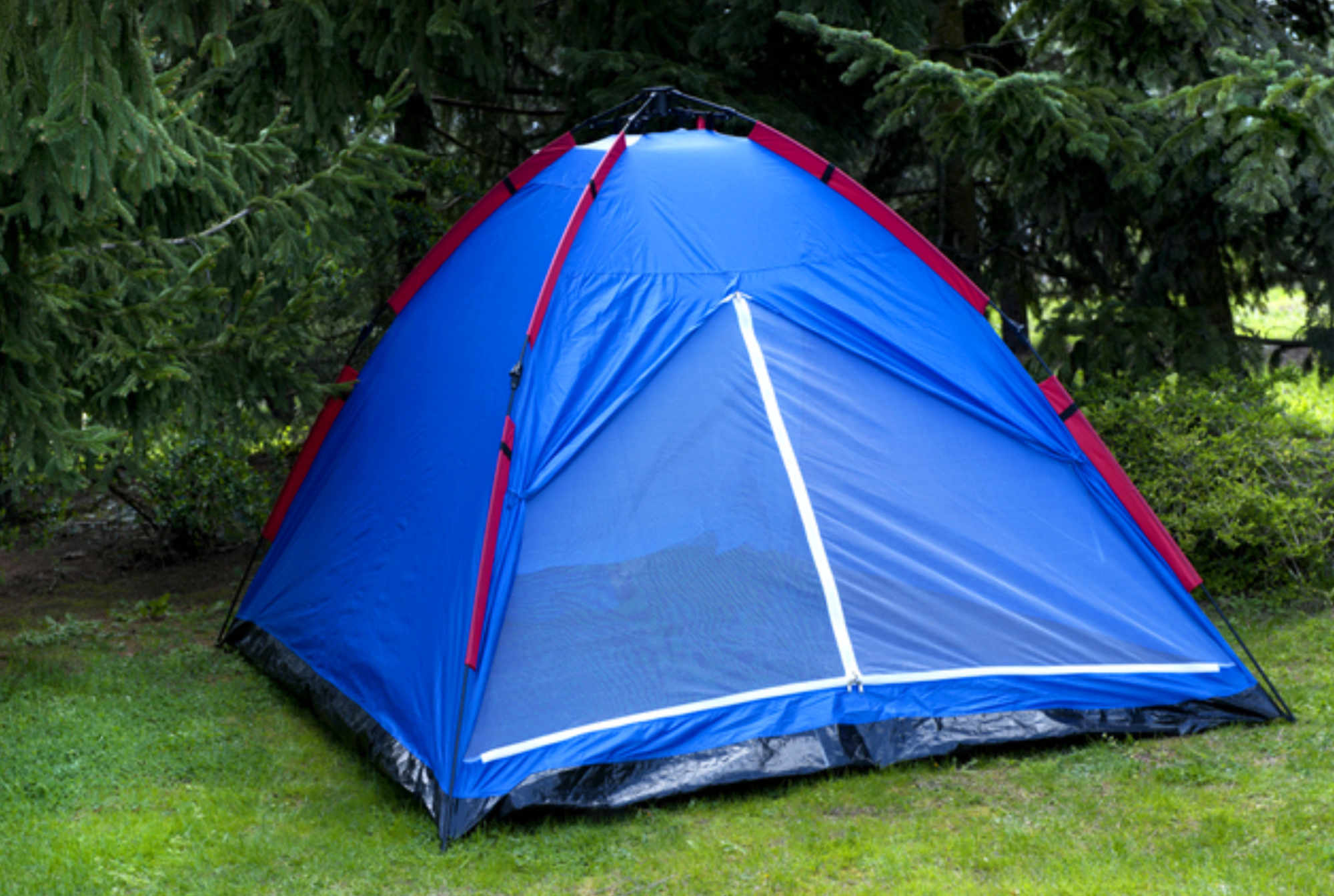 Blue tent