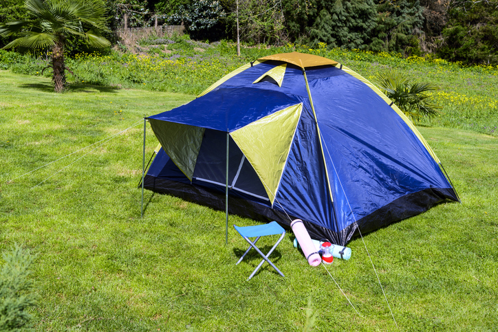 Blue tent