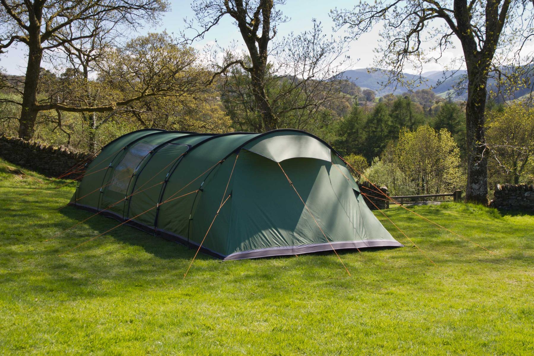 Large tent in a field