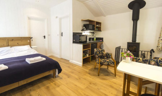 Inside of a chalet at YHA Ninebanks