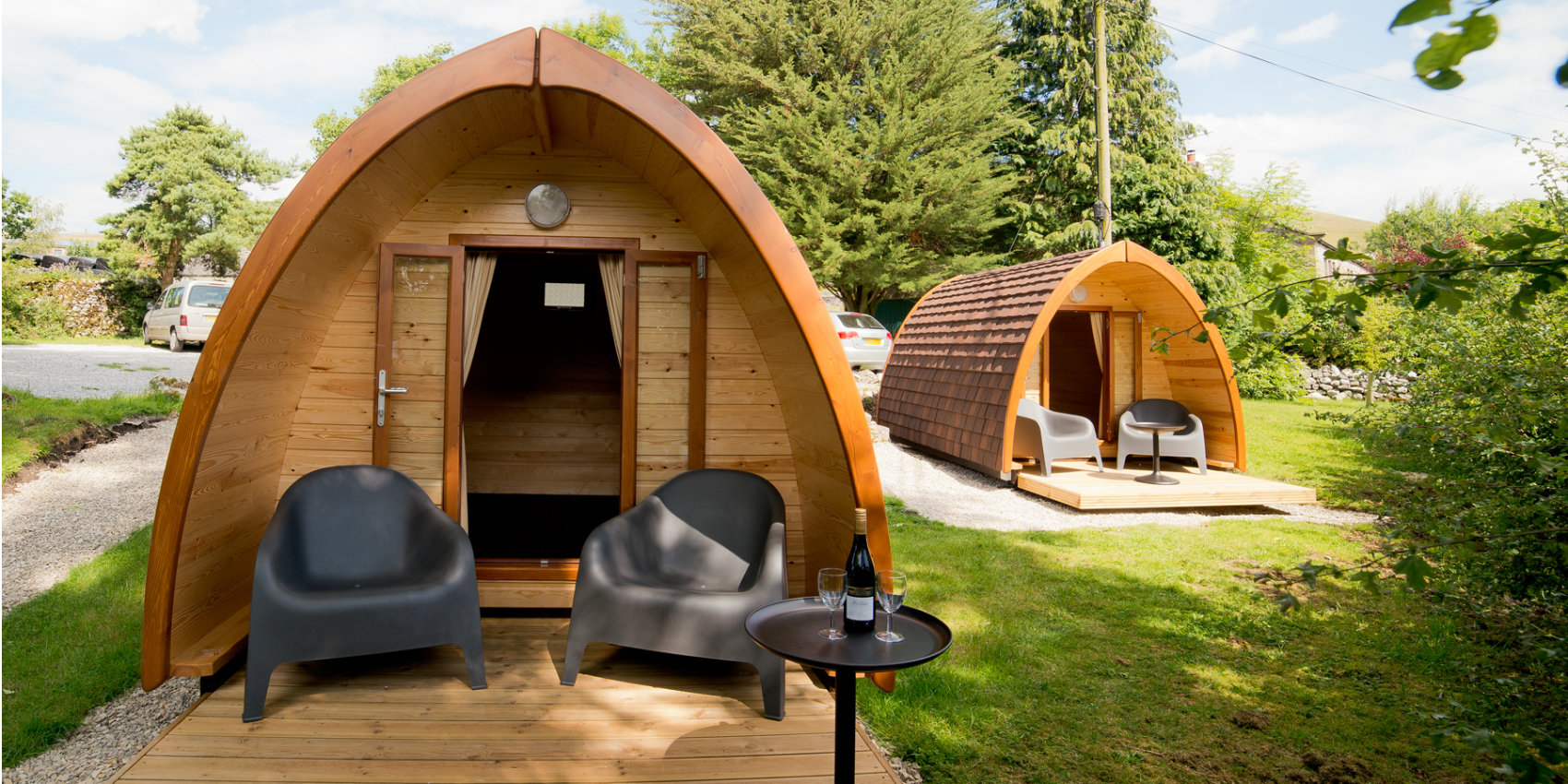 Camping pods at YHA