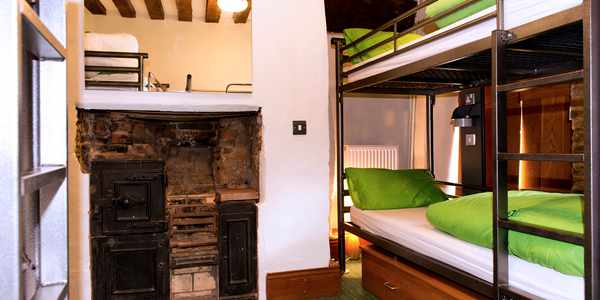 YHA Breverly Friary room with fireplace
