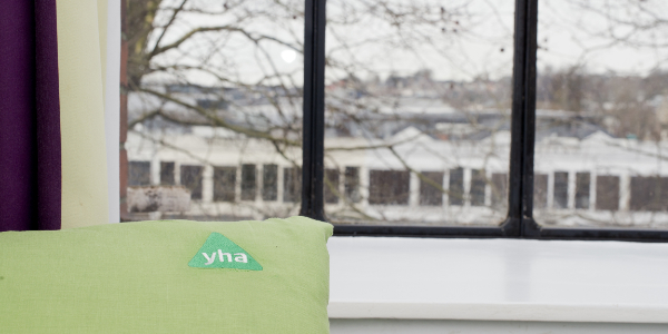 View from bedroom window at YHA Bristol