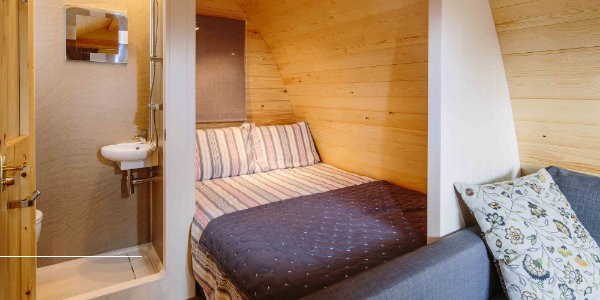 YHA Stratford-upon-Avon camping pod interior