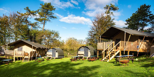 YHA Truleigh Hill safari tent exterior