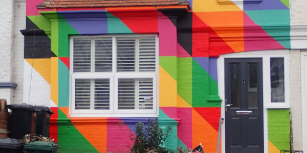Colourful Brighton house