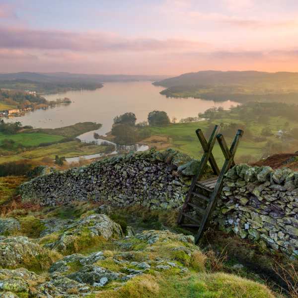 View of Cumbria landscape 