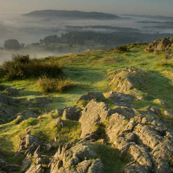 View over Cumbria countryside