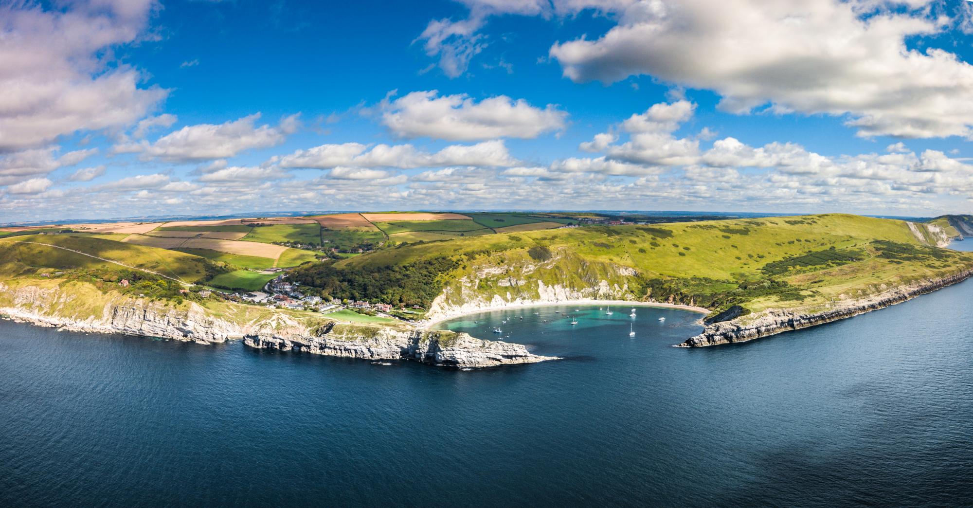 Lulworth Cove aerial photo