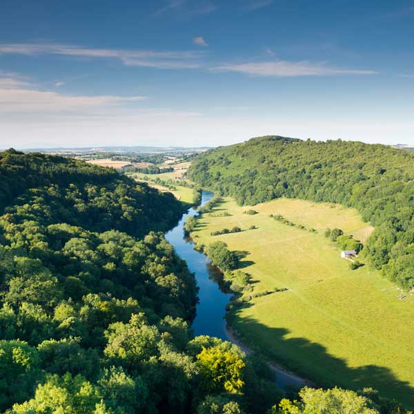 View across the Herefordshire countryside